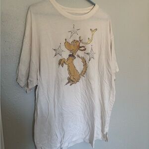 Size M Aerie Sleep Happens Reindeer Tee